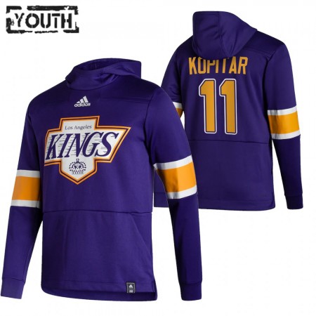 Los Angeles Kings Anze Kopitar 11 2020-21 Reverse Retro Pullover Mikiny Hooded - Dětské